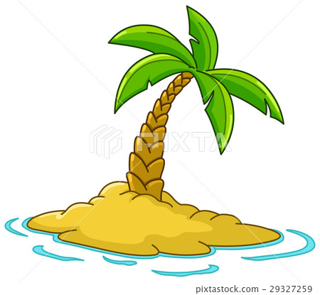 Island with palm tree Island with palm tree 29327259