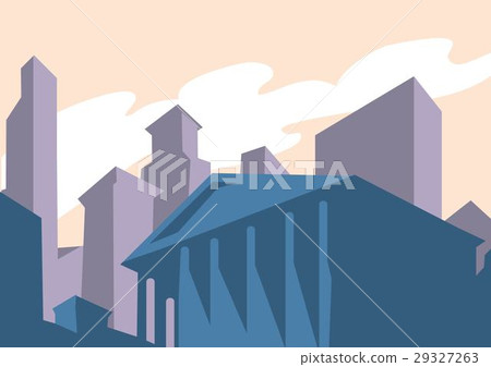 Modern skyscrapers in business district raster Modern skyscrapers in business district raster 29327263