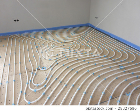 Underfloor heating system in a new house 29327686