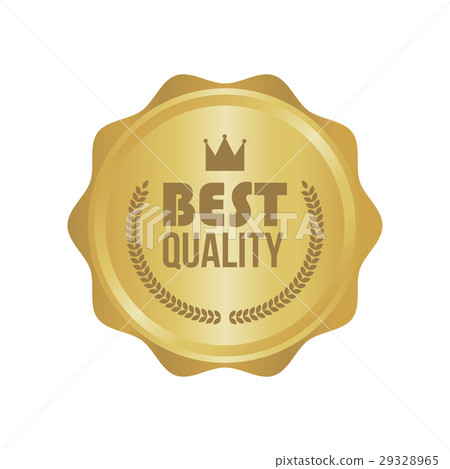 Vector Best Quality Gold Sign, Round Label Vector Best Quality Gold Sign, Round Label 29328965