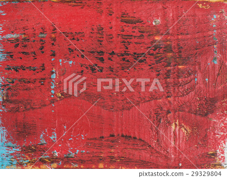 Red painted old rustic shabby wood texture 29329804