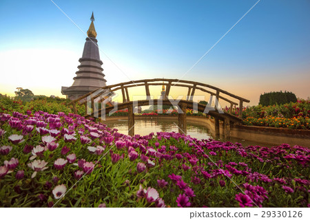 Landscape of two pagodas Noppamethanedol  29330126