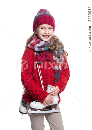 Cute smiling little girl with curly hairstyle. Cute smiling little girl with curly hairstyle. 29330564