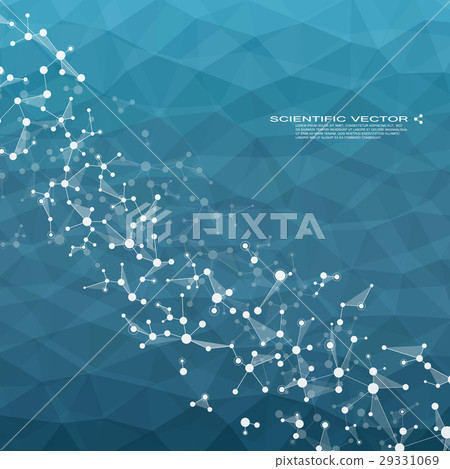 Molecule DNA and neurons vector. Molecular - Stock Illustration ...