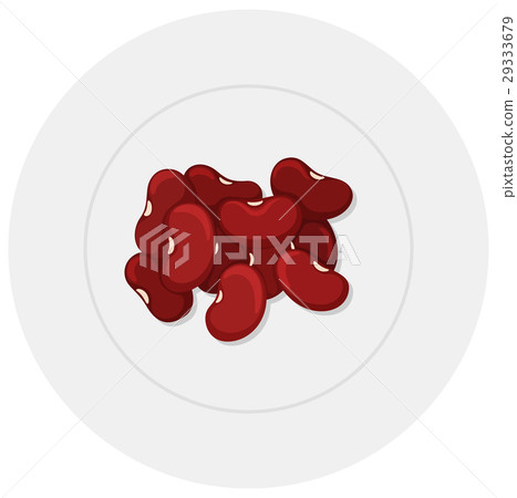 Red beans on plate Red beans on plate 29333679