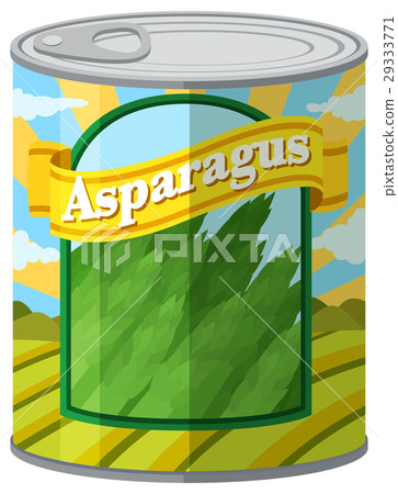 Asparagus in aluminum can 29333771