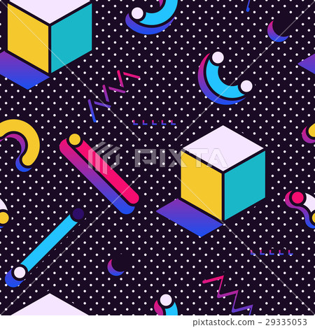 Seamless pattern in Memphis style Seamless pattern in Memphis style 29335053