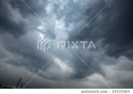Cloud sky cloudy weather bad cloudy sky copy space sky image material 29335063