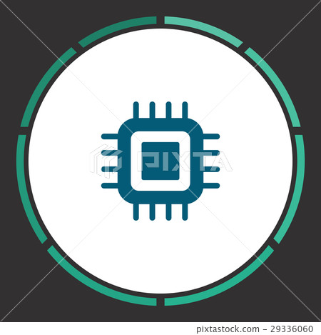 CPU Icon Vector CPU Icon Vector 29336060