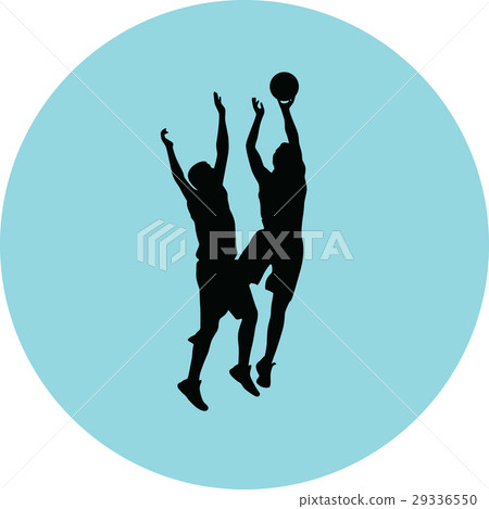 basketball silhouette vector 29336550