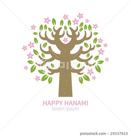 Sakura tree vector illustration. 29337833