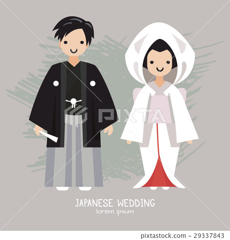 Vector illustration of Japanese  wedding 29337843