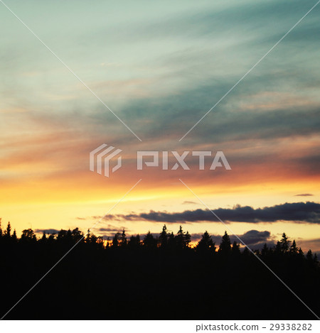 Valaam at sunset. Wild nature of Russian North. Valaam at sunset. Wild nature of Russian North. 29338282