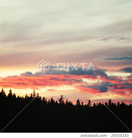 Valaam at sunset. Wild nature of Russian North. Valaam at sunset. Wild nature of Russian North. 29338283