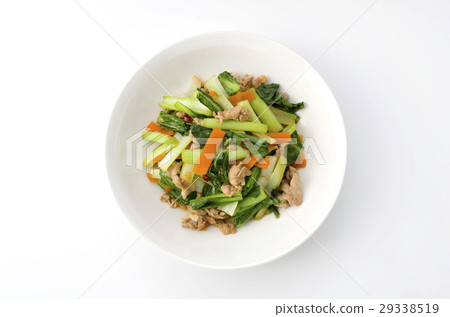 Komatsuna和豬肉炒 29338519