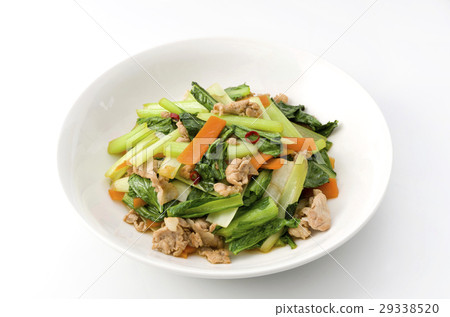 Komatsuna和豬肉炒 Komatsuna和豬肉炒 29338520
