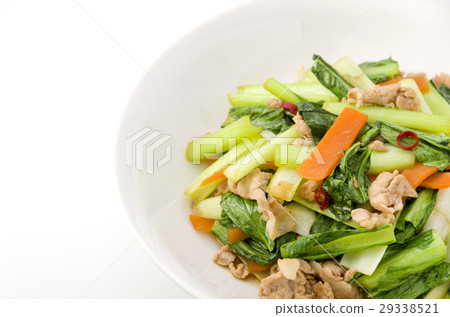 Komatsuna和豬肉炒 Komatsuna和豬肉炒 29338521