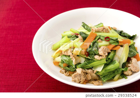 Komatsuna和豬肉炒 Komatsuna和豬肉炒 29338524
