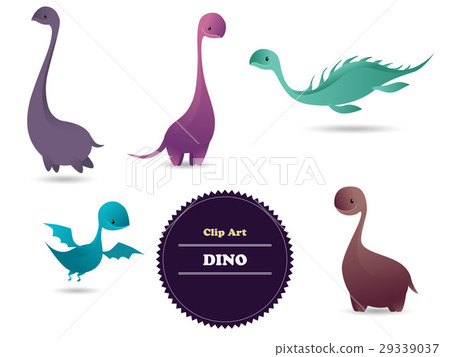 Cute funny lovely dino. Vector illustration. Cute funny lovely dino. Vector illustration. 29339037