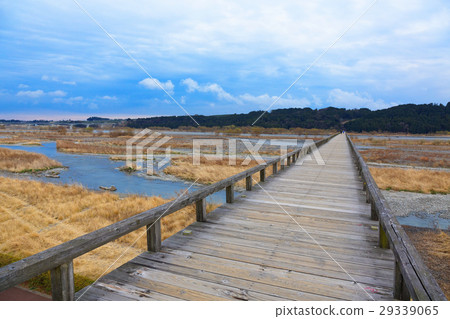 The longest wooden pedestrian overpass in the world, Horai Bridge The longest wooden pedestrian overpass in the world, Horai Bridge 29339065
