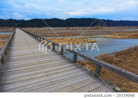 The longest wooden pedestrian overpass in the world, Horai Bridge The longest wooden pedestrian overpass in the world, Horai Bridge 29339066