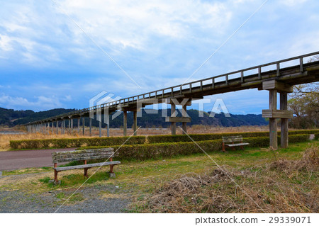 The longest wooden pedestrian overpass in the world, Horai Bridge The longest wooden pedestrian overpass in the world, Horai Bridge 29339071