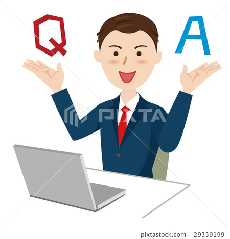 Businessman desk work 29339199