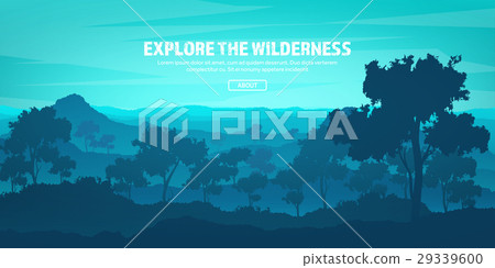 Mountains and forest. Wild nature landscape 29339600