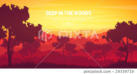 Mountains and forest. Wild nature landscape 29339719