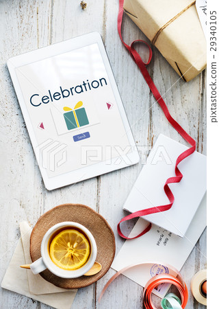 Anniversary Surpise Event Present Concept Anniversary Surpise Event Present Concept 29340105