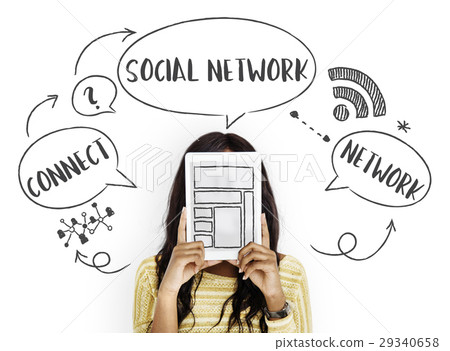 Internet Technology Social Media Concept 29340658