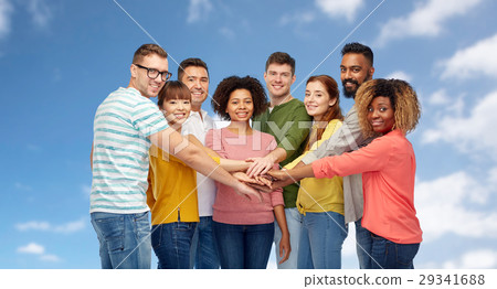 international group of happy people holding hands international group of happy people holding hands 29341688