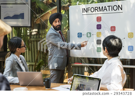 Flow Chart Information Process Icon 29343728