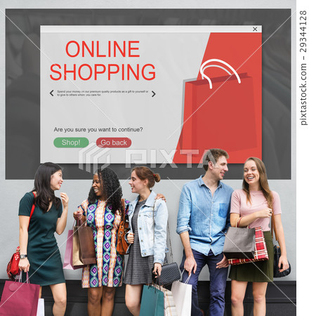 Online Shopping Cart E-Commers Concept Online Shopping Cart E-Commers Concept 29344128