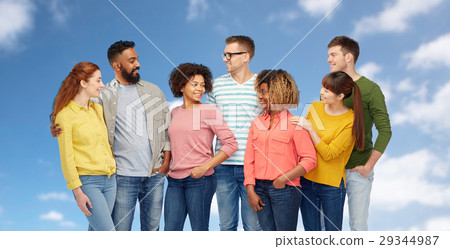 international group of happy smiling people international group of happy smiling people 29344987
