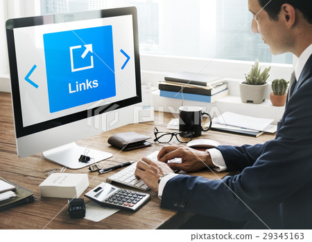 Internet Communication Social Network Concept 29345163