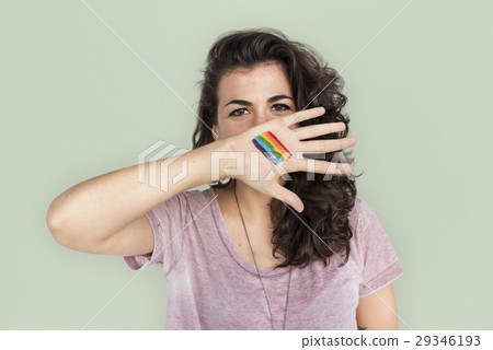 Woman Casual LGBT Portrait Photography Concept Woman Casual LGBT Portrait Photography Concept 29346193