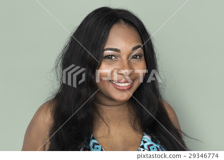 African Woman Smiling Happiness Portrait Concept 29346774