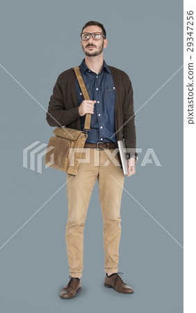 Caucasian Man Neutral Messenger Bag 29347256