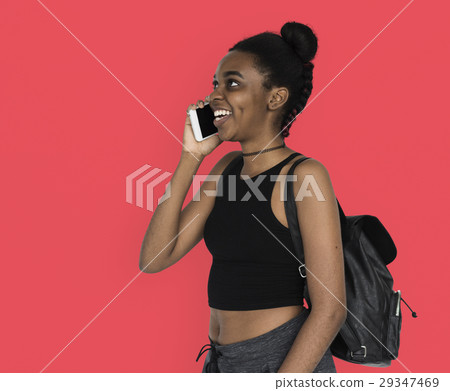 Young Women Talk Calling Mobile Communication Young Women Talk Calling Mobile Communication 29347469