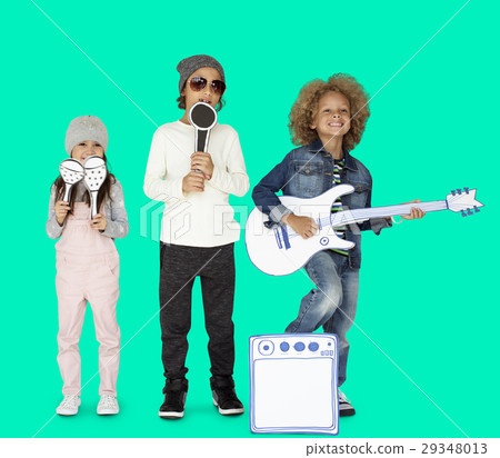 Children Smiling Happiness Music Band Mockup Children Smiling Happiness Music Band Mockup 29348013
