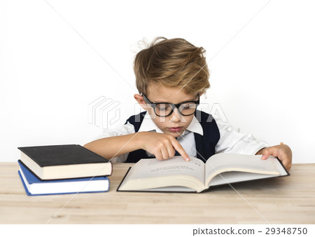 Young Schoolboy Writing Bookworm Education Young Schoolboy Writing Bookworm Education 29348750