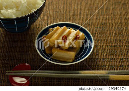 Kinpira lotus root (vertical cut) Kinpira lotus root (vertical cut) 29349374