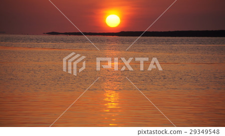 薩羅瑪湖的晚上風景 29349548