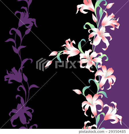 Japanese lily pattern 29350485