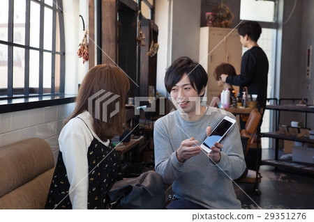 Hairdresser and customer counseling in beauty salon Hairdresser and customer counseling in beauty salon 29351276