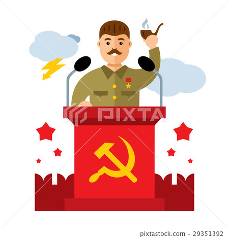 Vector Soviet leader parodic character. Vector Soviet leader parodic character. 29351392