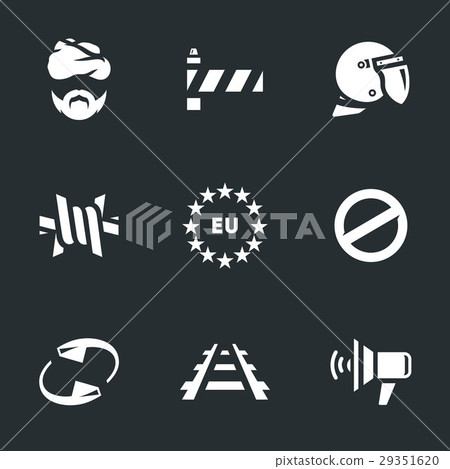 Vector Set of Refugees. 29351620