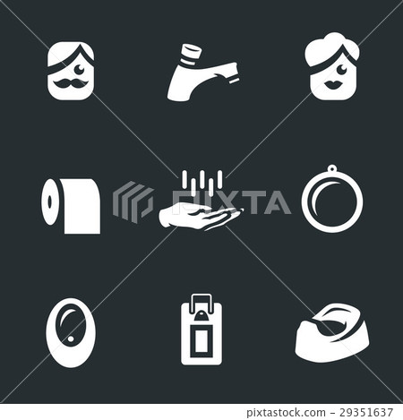 Vector Icons Set of WC. 29351637