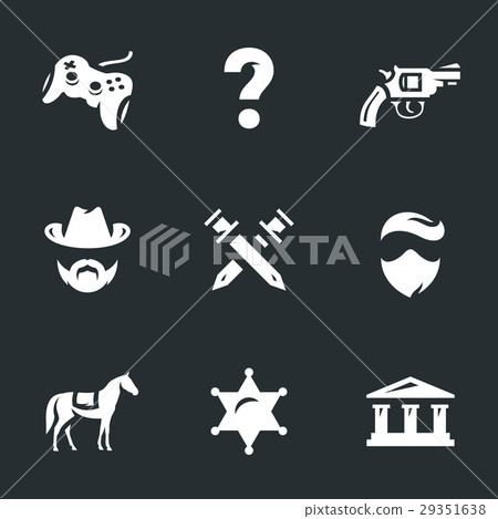 Vector Icons Set of Quest Video Games. Vector Icons Set of Quest Video Games. 29351638